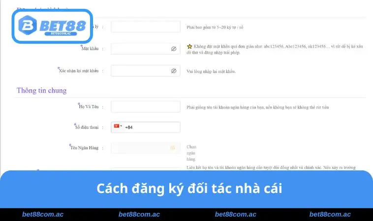 Cách đăng ký đối tác nhà cái