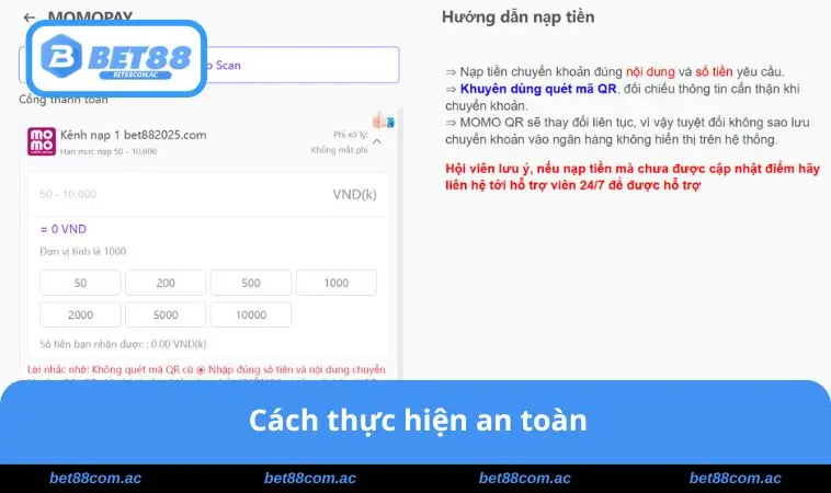 Cách thực hiện an toàn 