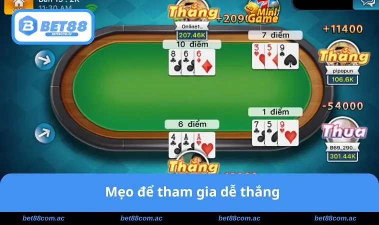 Mẹo để tham gia dễ thắng